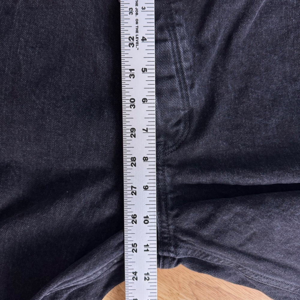 Abercrombie & Fitch The Dad High Rise Womens 28‎ 6 Black Criss Cross Waist Jeans - Picture 6 of 7